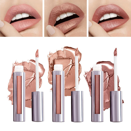 Runway Rogue Silk Glam Liquid Lipstick Lip Trio, Long Wear Frosted Liquid Lipstick Pack, (‘Paparazzi’, ‘Couture’, ‘Sex Symbol’)