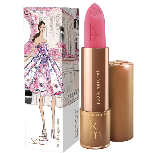Karen Murrell - Natural Lip Stick 06 Carnation Mist - Pink Lipstick - Matte Finish, 100% Natural Ingredients, Moisturizes & Hydrates Lips - Paraben & Cruelty Free