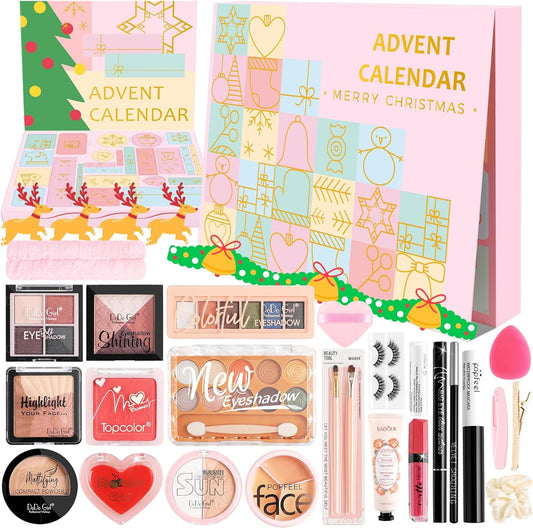 Makeup Advent Calendar 2025, Advent Beauty Calendar 2025, Advent Calendar for Teen Girls, Advent Calendars Christmas, Makeup Kit Makeup Sets, Christmas Gifts for Teens Girls