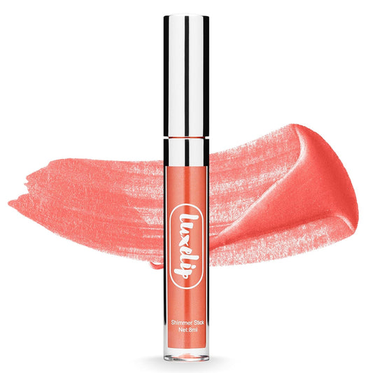 LuxeLip™ Matte Lipstick for Older Women, Hydrating Non-Sticky Lip Gloss for Luminous Shine & Moisturized Lips, Lightweight, Long-Lasting Glossy Finish, Cruelty-Free Lip Makeup (Dusky Petal, 8ml)
