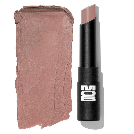 MOB Beauty Soft Matte Lipstick M102 – Mauve Greige | Weightless, One-Swipe Color Infused with Skincare | Vegan, Silicone-Free, Cruelty-Free Formula in a Biodegradable Capsule