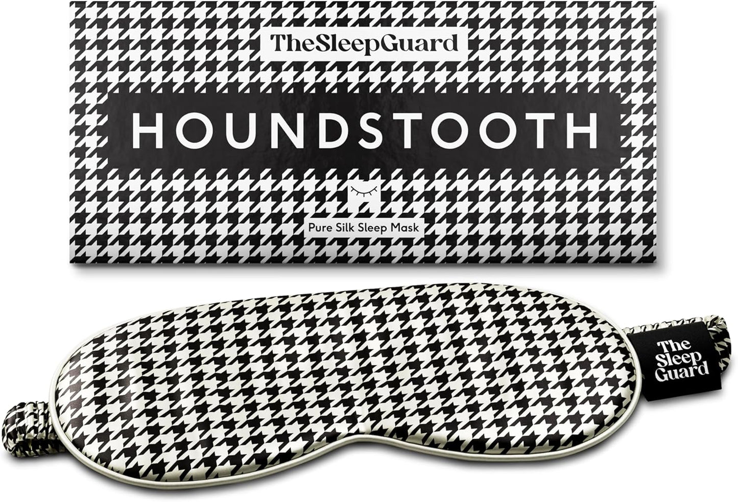 TheSleepGuard Pure Silk Sleep Mask [100% 6A Mulberry Silk, 22 Momme] Light Blocking Travel Essentials. Eye Masks for Sleeping. Black Oeko-Tex Blindfold. Eye Covers for Men & Women