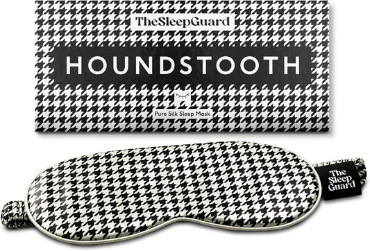 TheSleepGuard Pure Silk Sleep Mask [100% 6A Mulberry Silk, 22 Momme] Light Blocking Travel Essentials. Eye Masks for Sleeping. Black Oeko-Tex Blindfold. Eye Covers for Men & Women