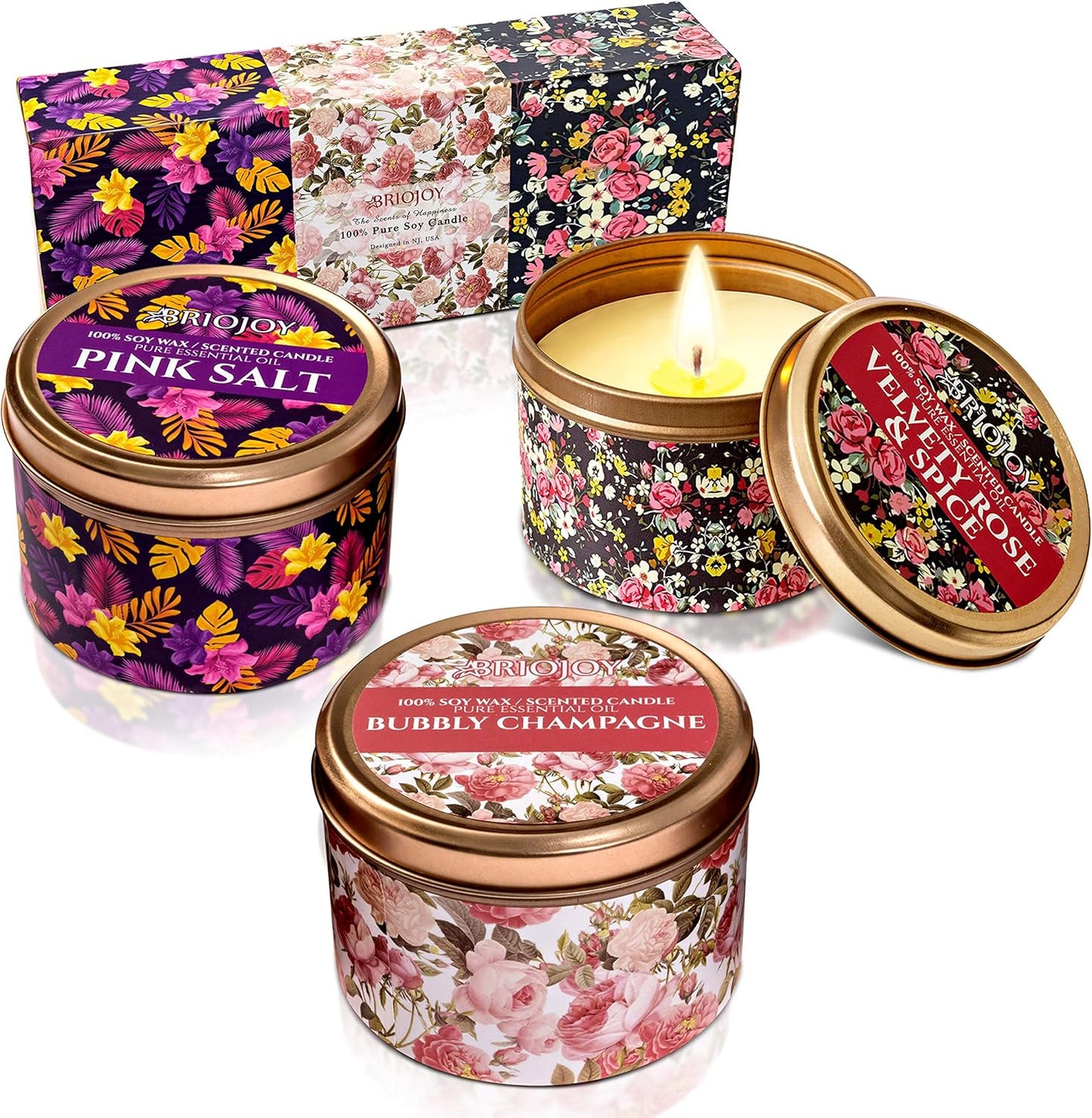 Candle Gifts for Women - Unique Mothers Day, Valentines Day, Birthday Gift for Her Mom Wife Sister Girlfriend Daughter - Friendship Gift for Best Friend Bestie Coworker - Natural Soy Candle